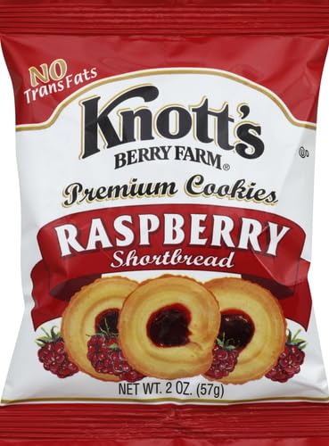 Knott's Berry Farm Raspberry Shortbread close-up showing crisp edges