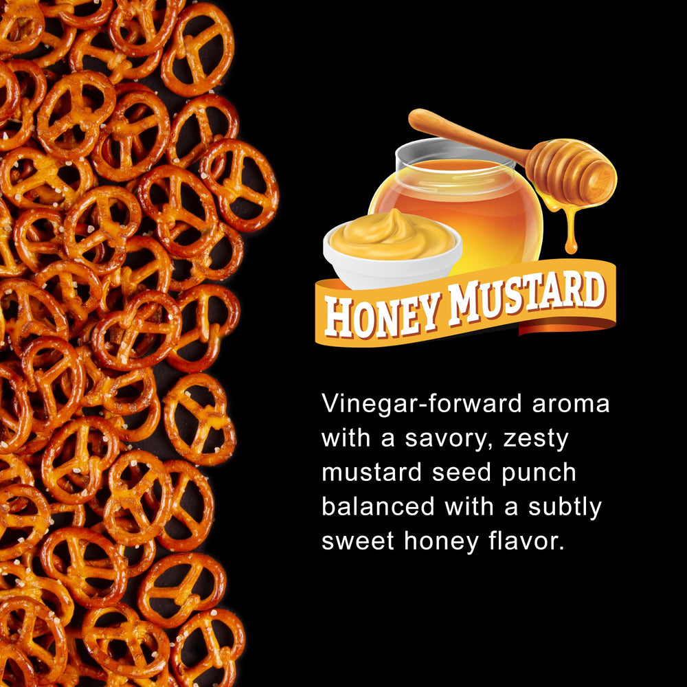 Knotty Pretzels Honey Mustard served on a plate for sharing.