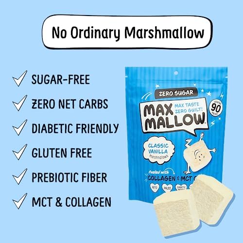 Know Brainer Max Mallow made in USA gluten-free snack