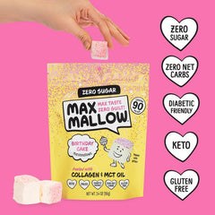 Know Brainer Max Mallow sugar-free marshmallows ideal for sugar-free s'mores.