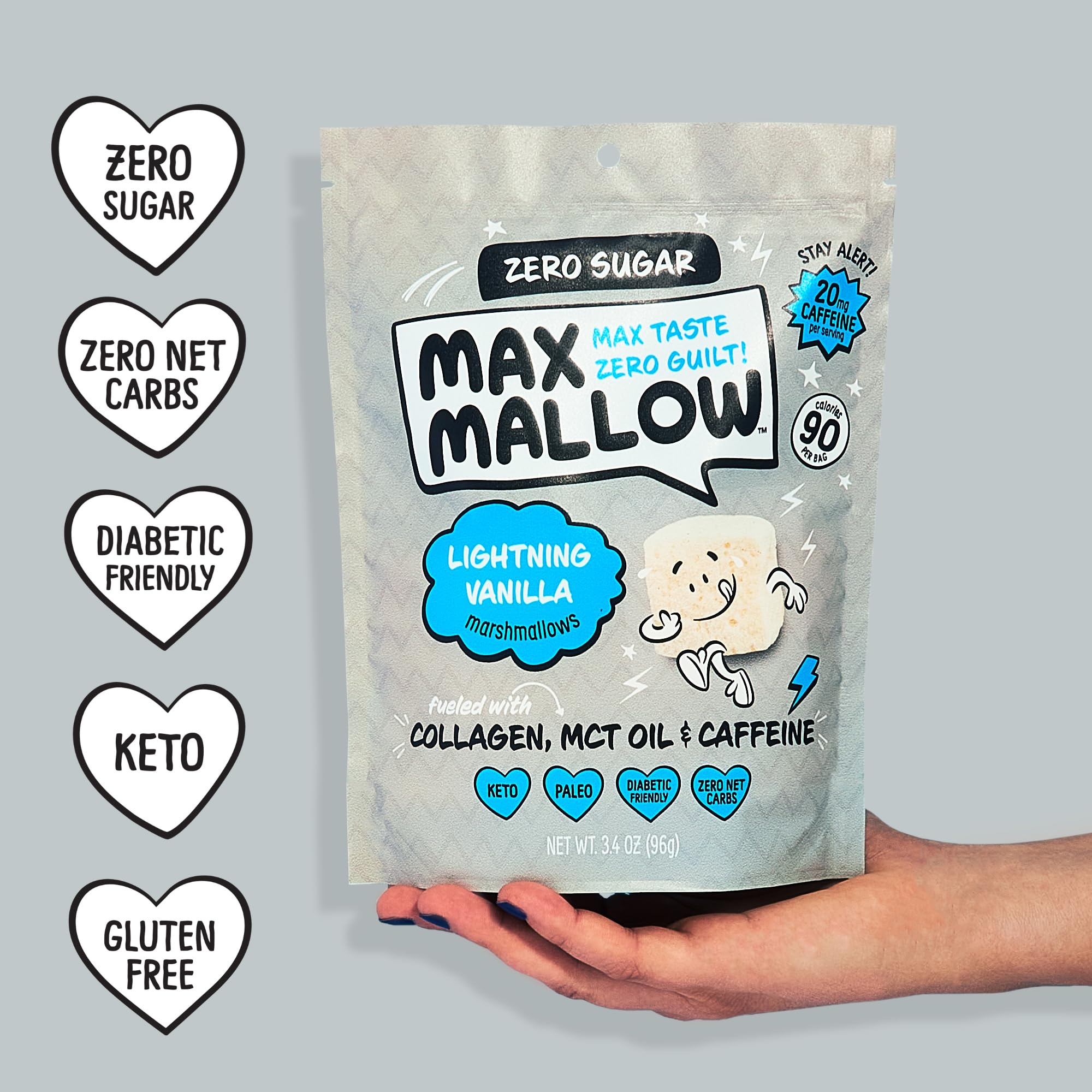 Know Brainer Max Mallow Birthday Cake image conveys celebratory sweetness sans sugar