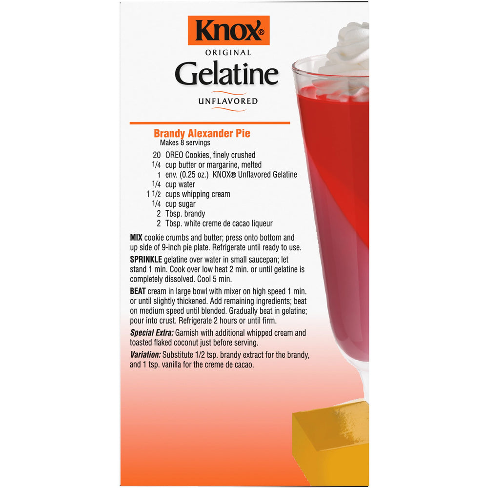 Knox gelatin with fruit juice for classic fruity gelatin treats