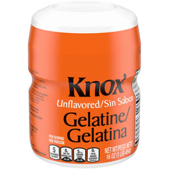 Knox Gelatin blooming in cold water to start a smooth gel.