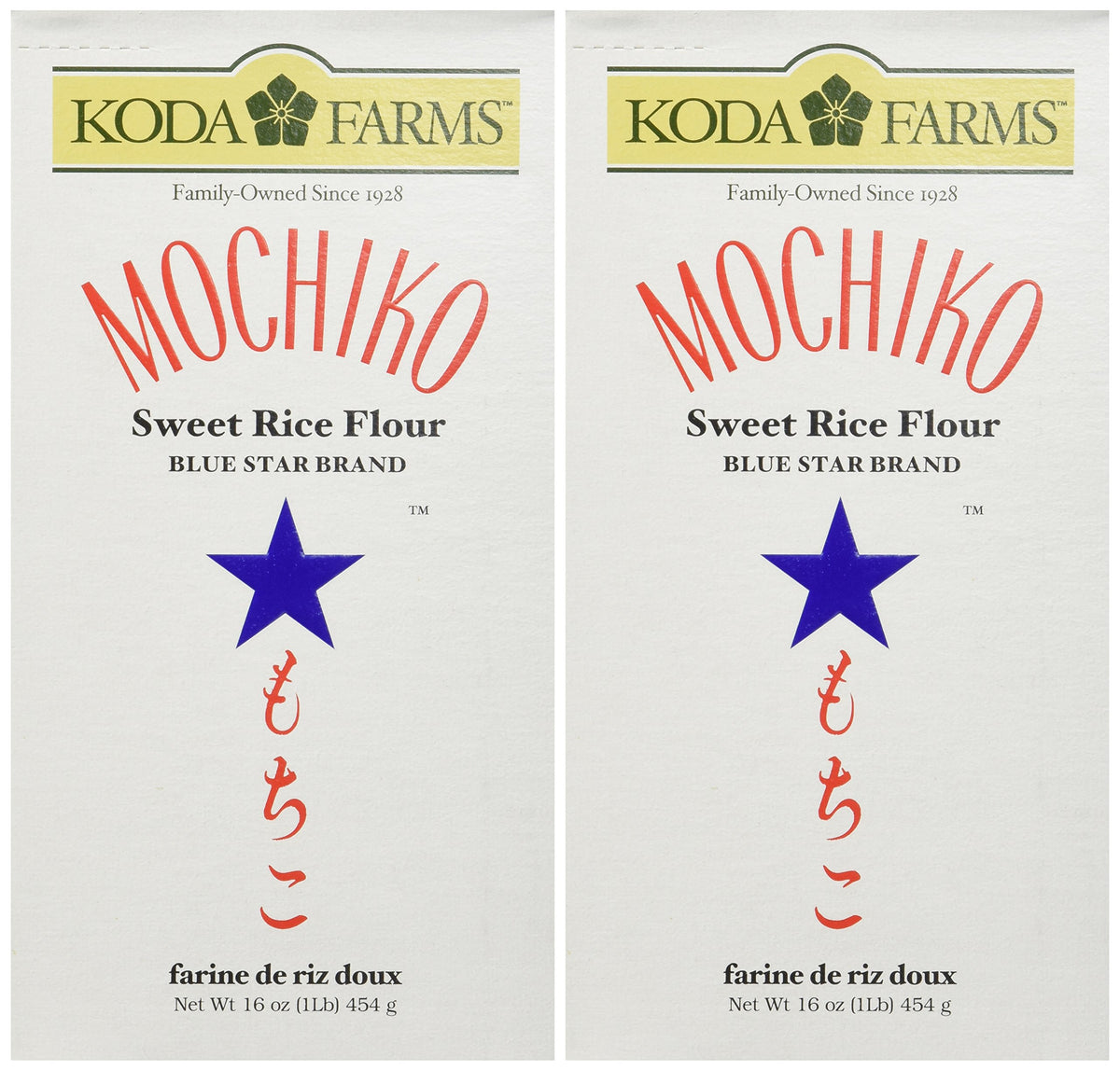 Koda Farms Mochiko packaging highlights organic, additive-free gluten-free flour