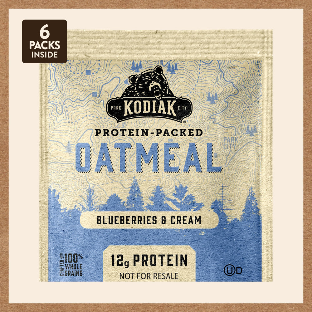 Kodiak Cakes 36 packets back view reinforces bulk breakfast supply.