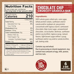 Kodiak Cakes Chocolate Chip Granola Bars in a take-anywhere form for on-the-go fueling