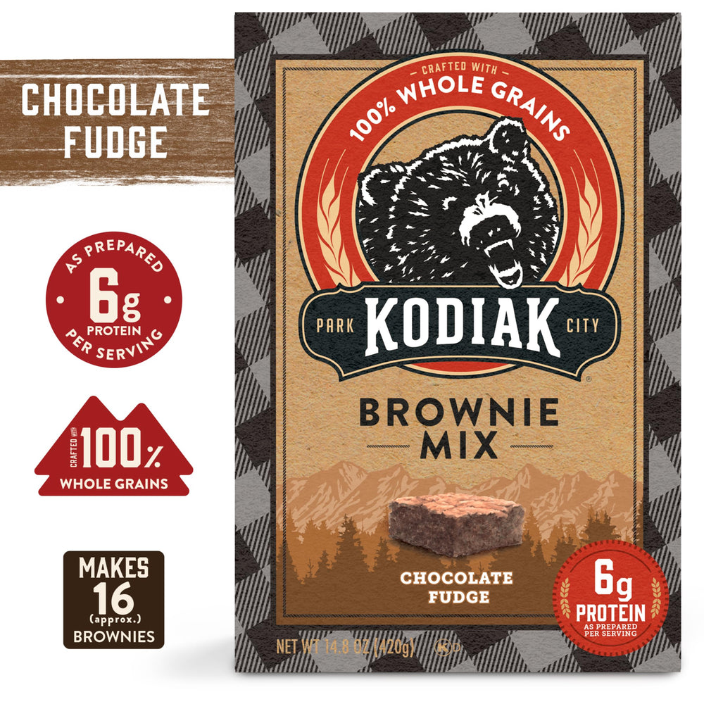 Kodiak Cakes brownies cooling on rack ready to serve
