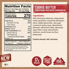 Close-up of Kodiak Cakes Cookie Butter Granola crunch