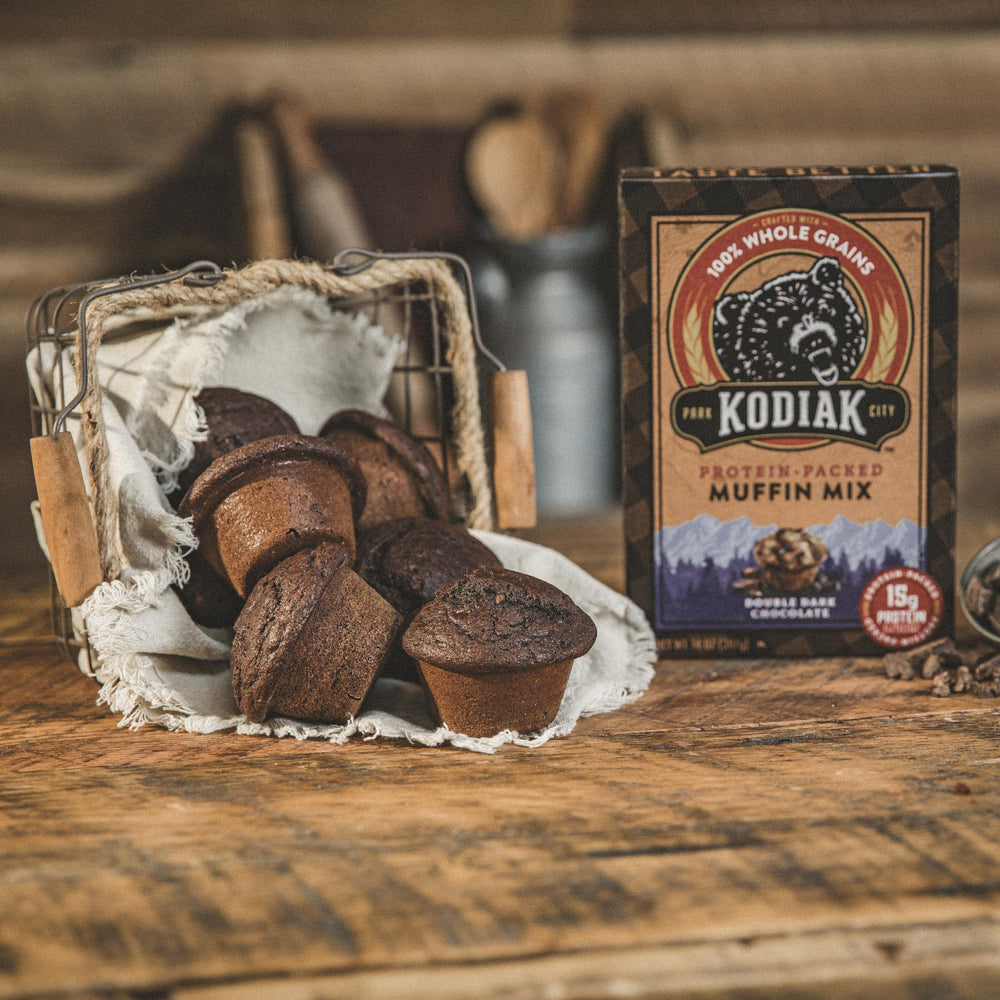Raw demerara sugar used to sweeten Kodiak Cakes Power Bake muffins.