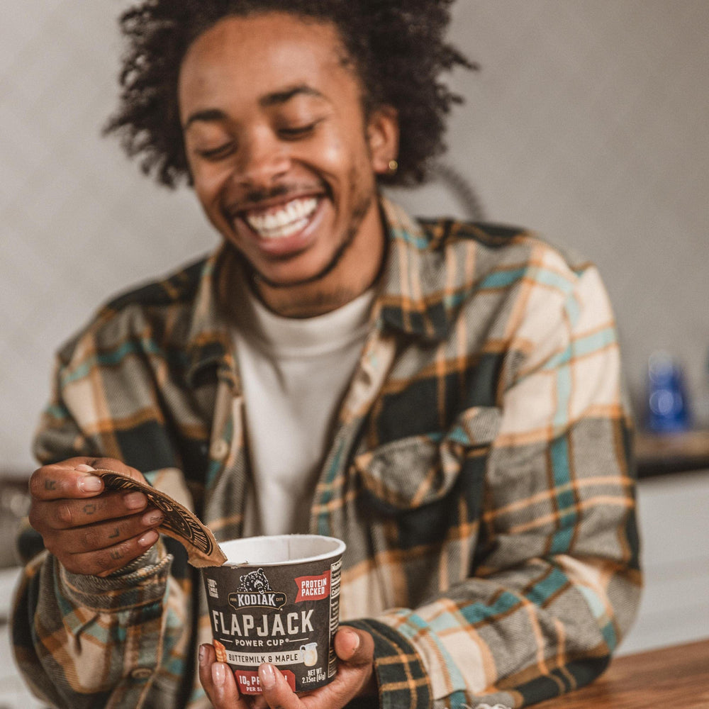 Idea: dessert with ice cream using Kodiak Cakes cups