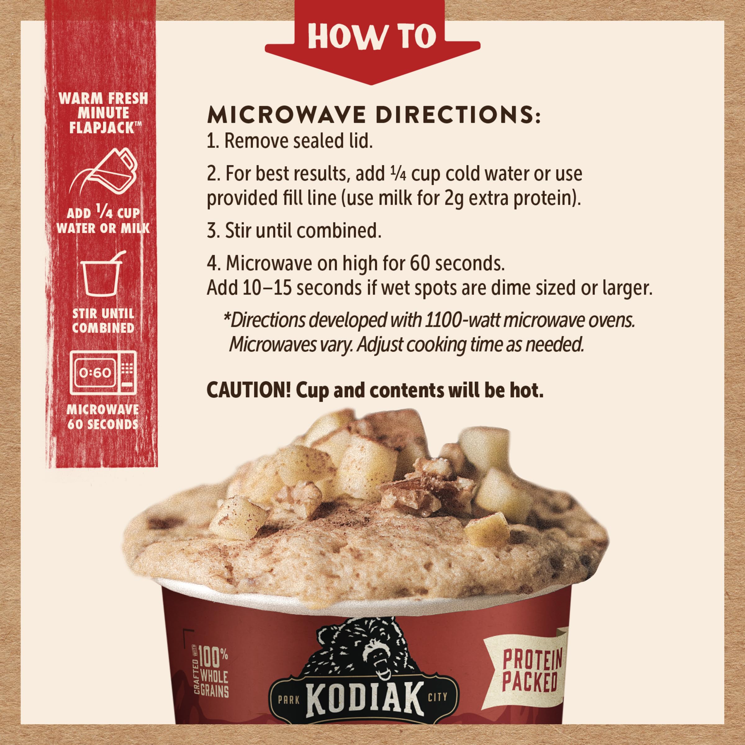 Kodiak Cakes Dessert idea pairing with ice cream for indulgent treat