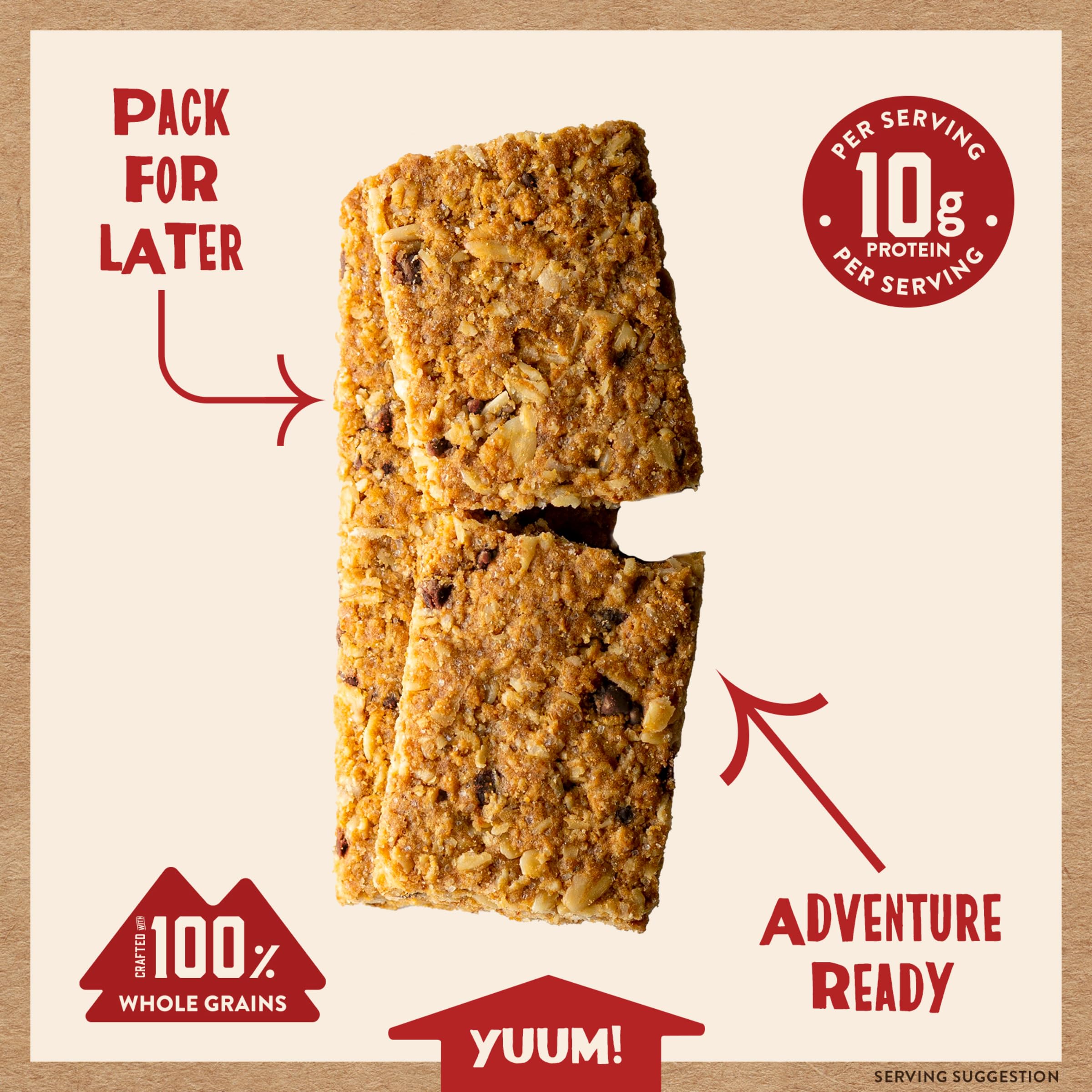 Kodiak Cakes ingredient closeup on whole grains and chips