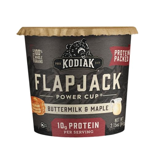 Steaming microwave-ready pancakes from Kodiak Cakes