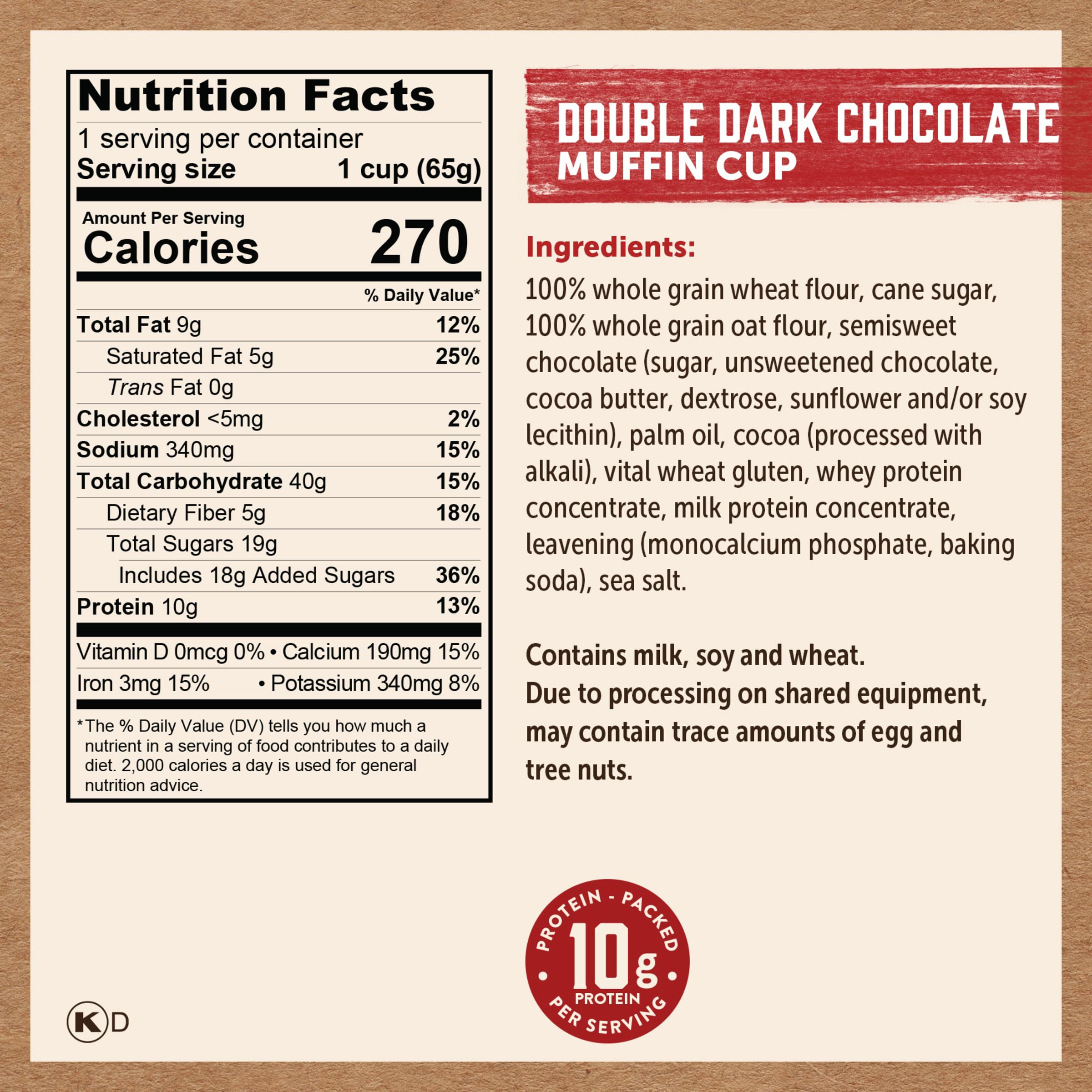 Kodiak Cakes Muffin Power Cup water addition for fast breakfast