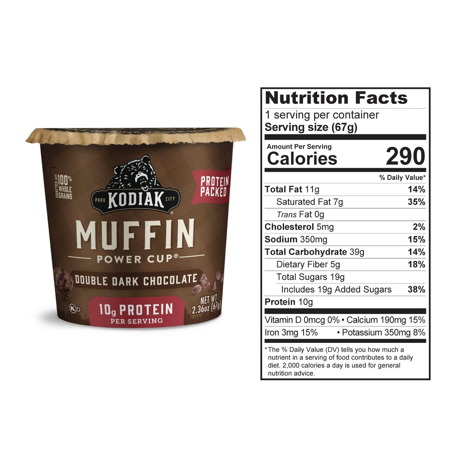 Kodiak Cakes Minute Muffins microwave cup ready in minutes for busy mornings.