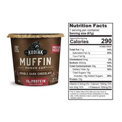 Kodiak Cakes Minute Muffins microwave cup ready in minutes for busy mornings.