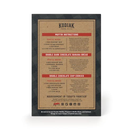 Non-GMO label on Kodiak Cakes Power Bake muffin mix.