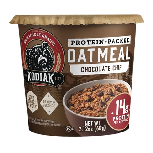 Kodiak Cakes oatmeal cup microwave-ready for fast, convenient breakfasts.
