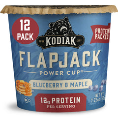 Kodiak Cakes On the Go Blueberry Maple 12-pack, ready for a quick, protein-rich breakfast