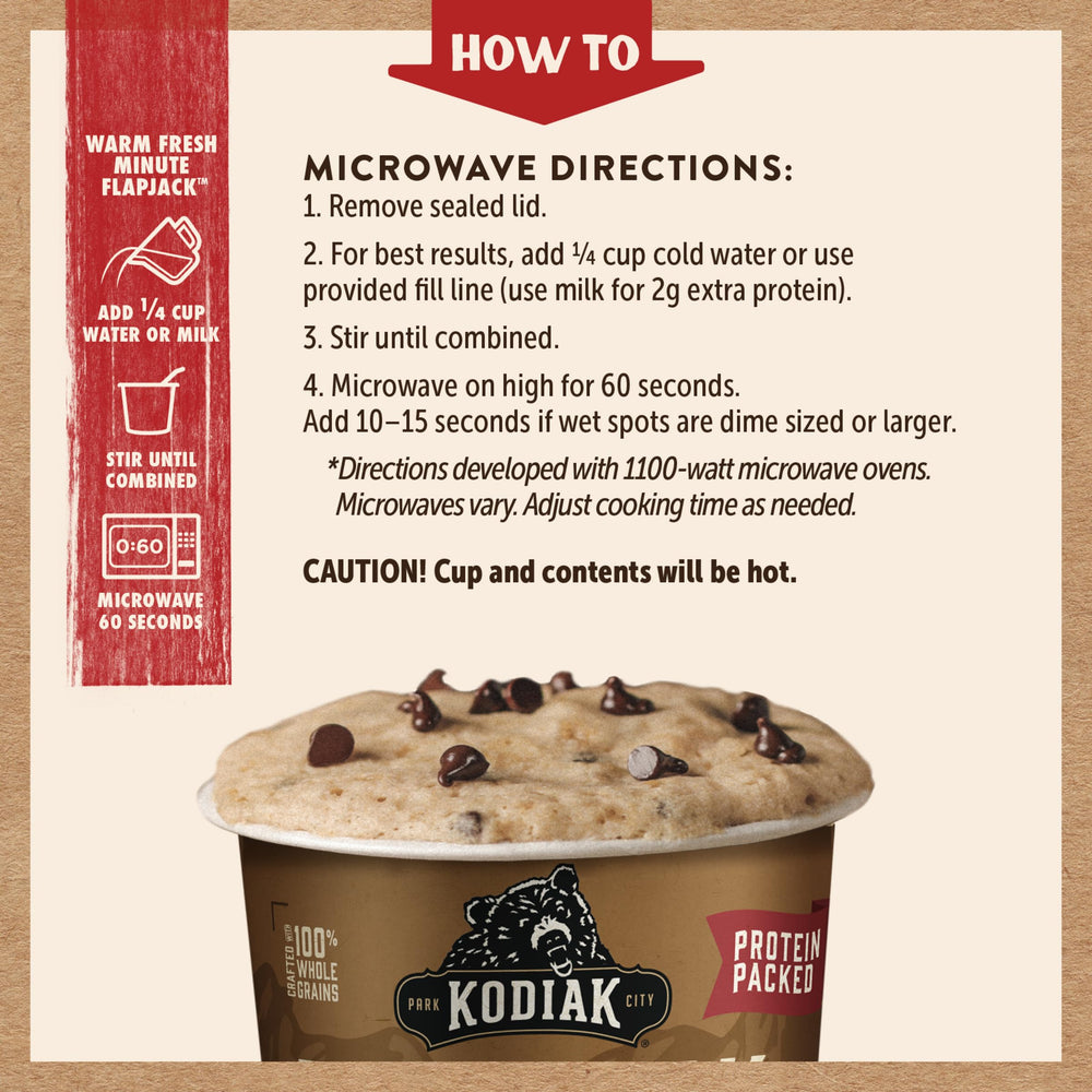 Kodiak Cakes Pancake On The Go serving idea for a quick, satisfying snack.