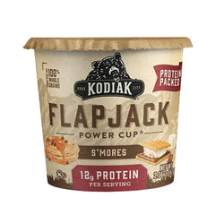 Kodiak Cakes Pancake On the Go S'mores chocolate marshmallows close-up emphasizes sweetness.