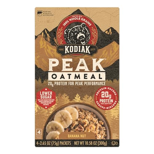 Kodiak Cakes Peak Banana Nut Oatmeal steam mug serving.