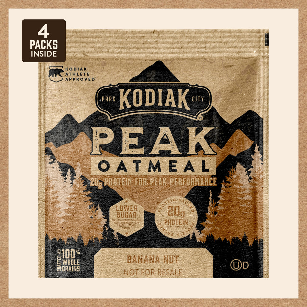 Kodiak Cakes Peak Banana Nut Oatmeal whole grains visual.