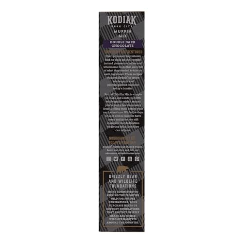 Kodiak Cakes Power Bake batter being poured for high-protein muffins.