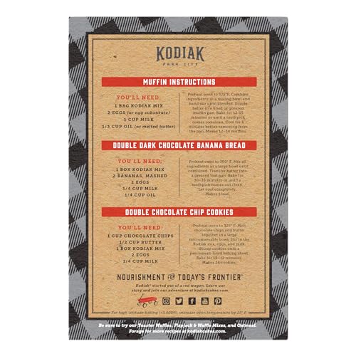 Kodiak Cakes Power Bake label highlights non-GMO ingredients.