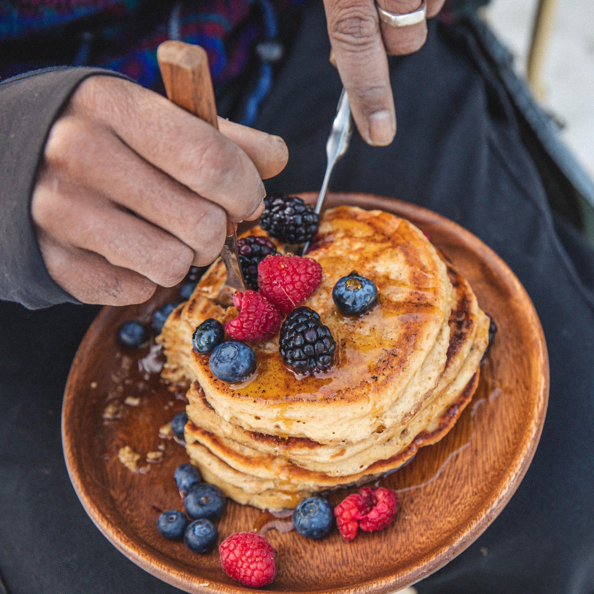 Kodiak Cakes Power Cakes kitchen setup ready for baking