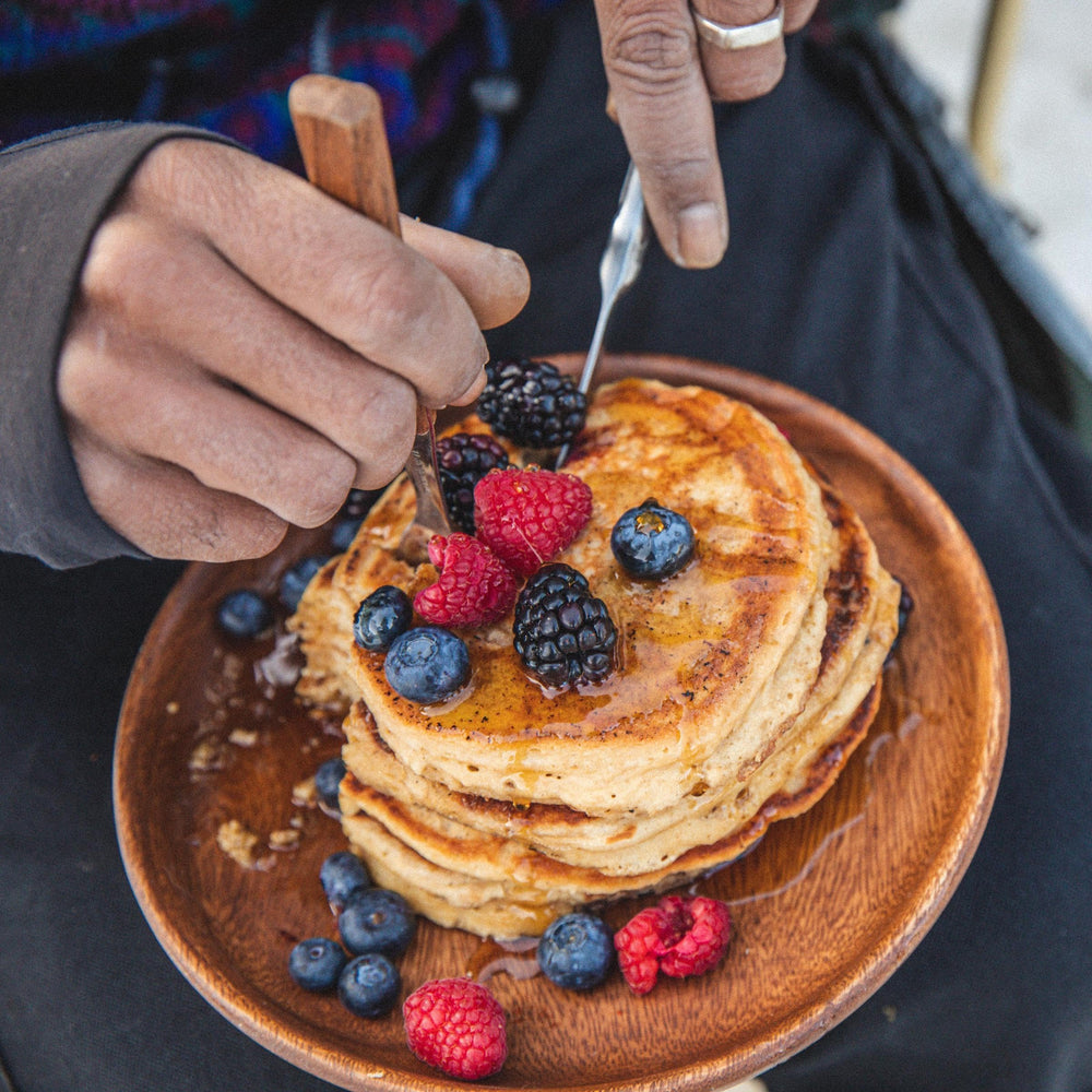 Kodiak Cakes Power Cakes kitchen setup ready for baking