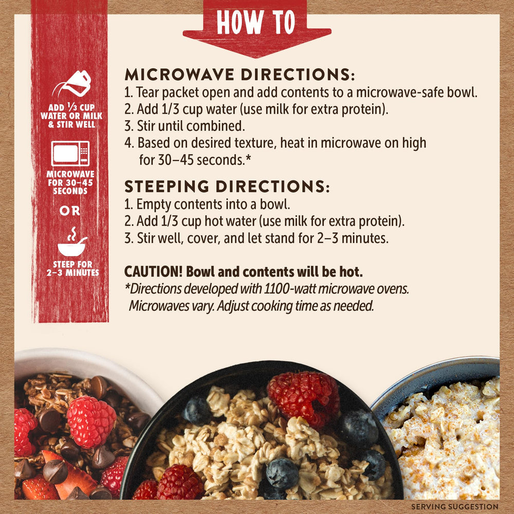 Kodiak Cakes ready-to-eat bowl after preparation for on-the-go mornings.