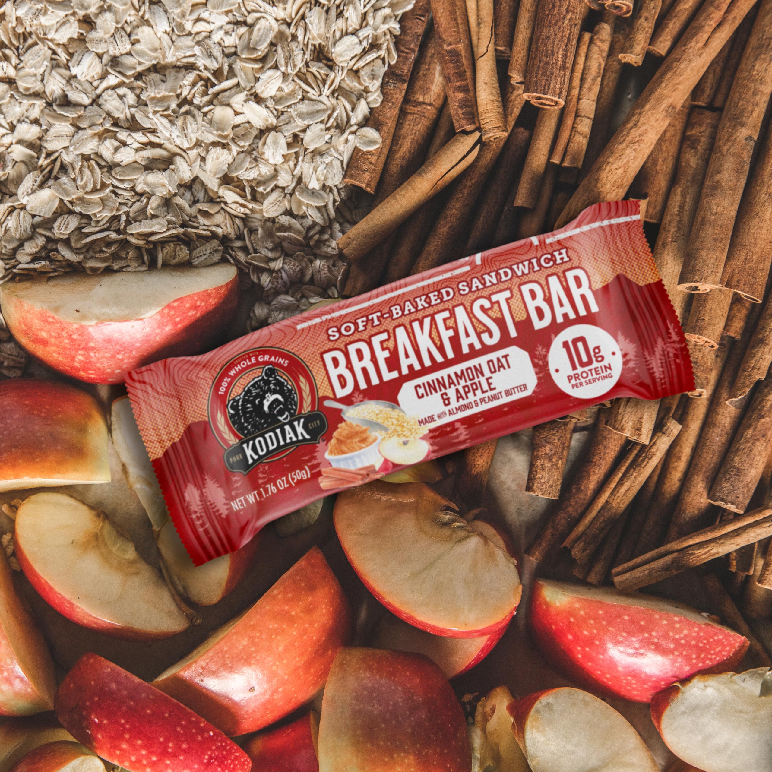 Kodiak Cakes Cinnamon Oat & Apple bar aroma of cinnamon and apple