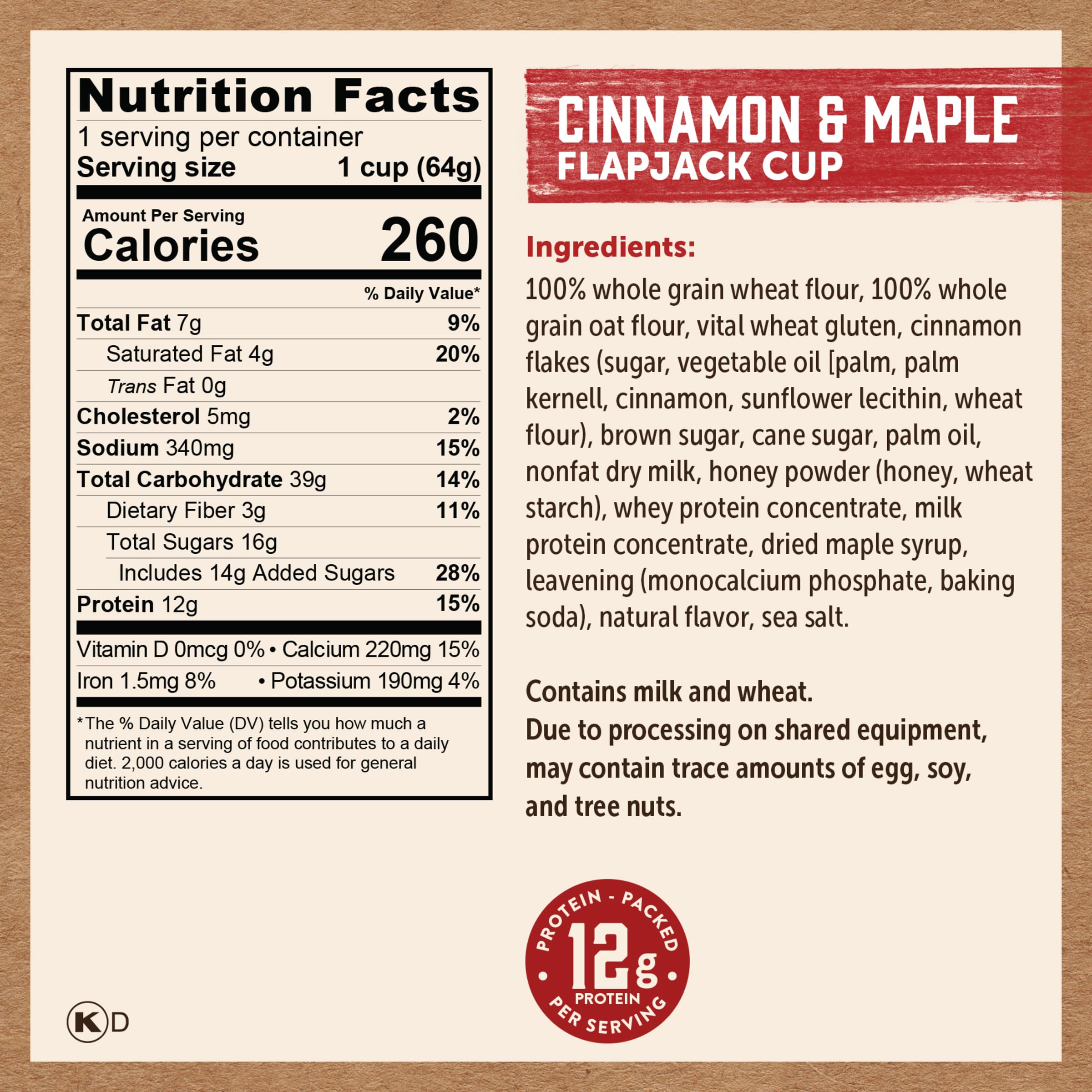 Kodiak Cakes Unleashed Flapjacks On the Go, ready in minutes by microwave