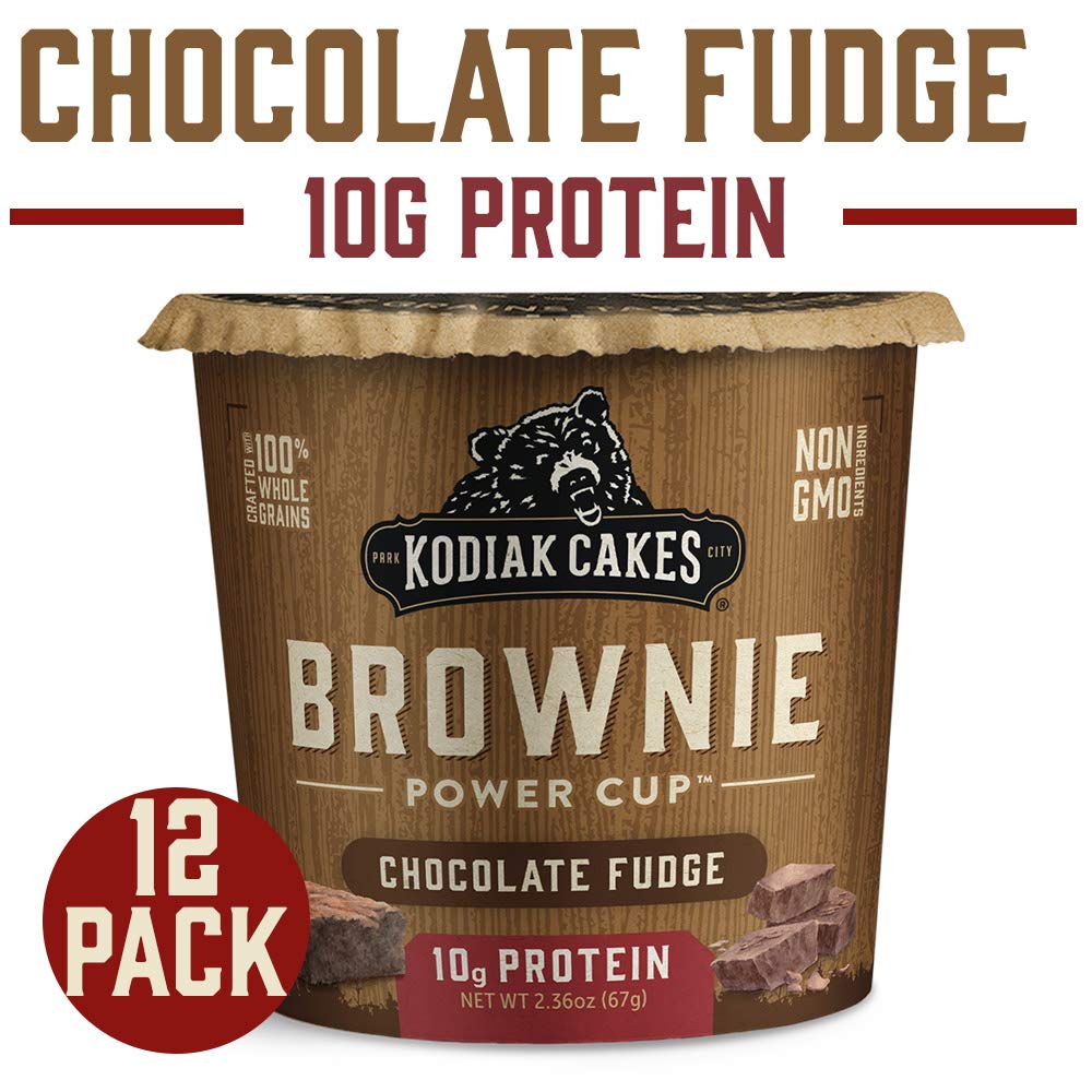 Kodiak Cakes brownie cup highlights whole grains and natural ingredients