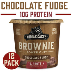 Kodiak Cakes brownie cup highlights whole grains and natural ingredients