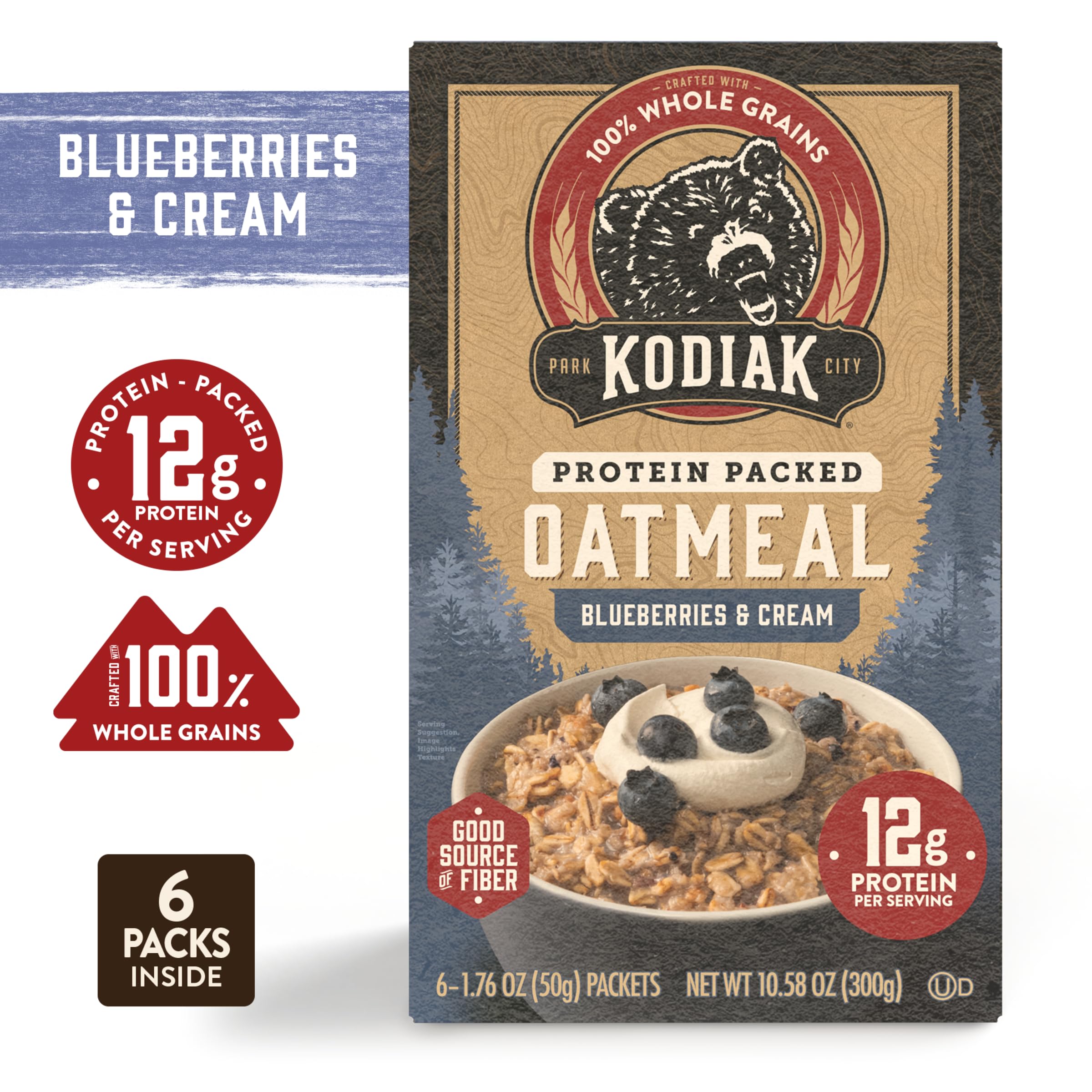 Kodiak Cakes whole grains closeup emphasizes wholesome ingredients for a balanced start.