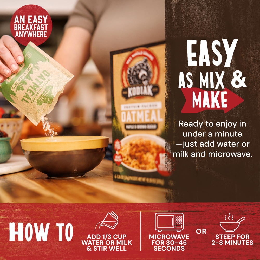 Nutrition label highlights 12 g protein per serving.