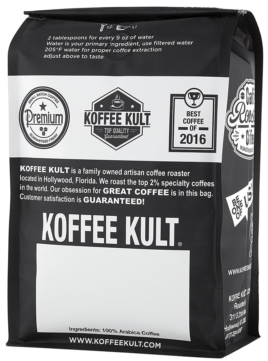 Koffee Kult Colombia medium roast display for premium coffee lovers