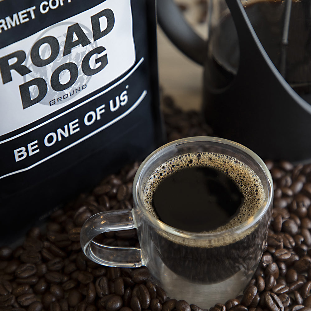 Koffee Kult Road Dog Dark Roast Hollywood Florida roaster ambiance.