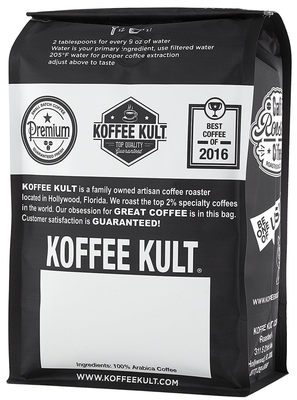 Koffee Kult Thunder Bolt small-batch label signaling careful roasting