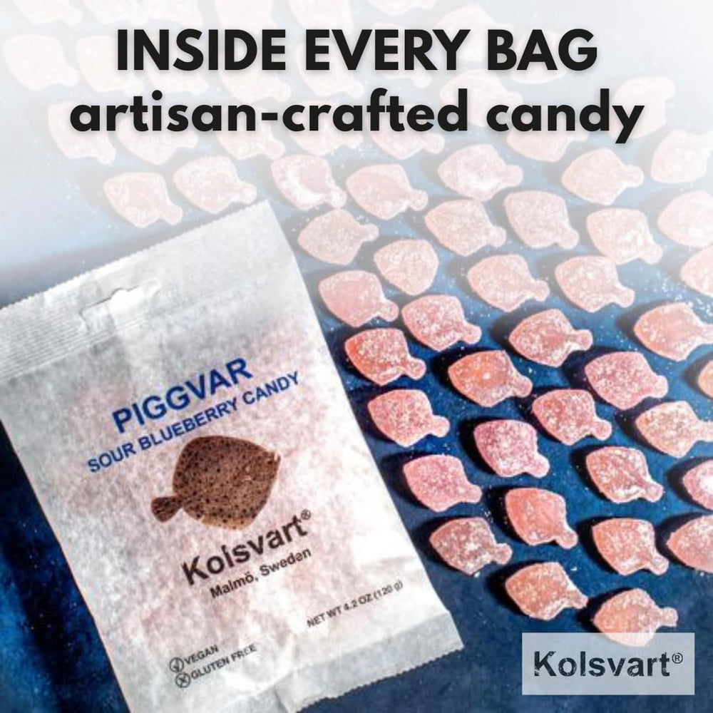 Kolsvart 4.2oz pack shown, convenient on-the-go snacking size.