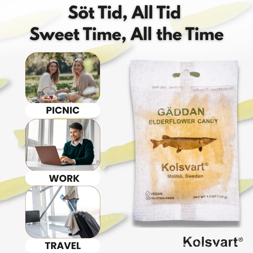 Kolsvart packaged candy bag—gift-ready Nordic design for celebrations