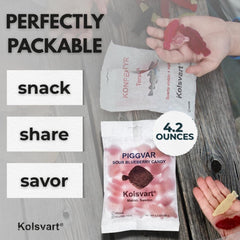 Kolsvart tree-nut free gummy pack, safe for nut-sensitive households.