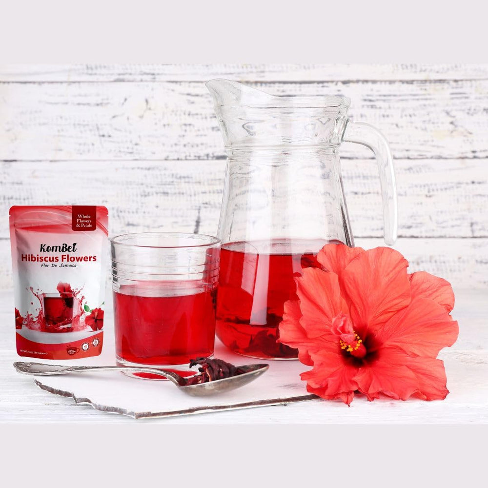 KomBei iced hibiscus tea for refreshing cold brews