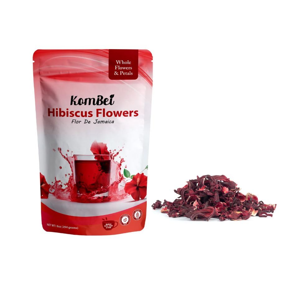 KomBei vibrant red hibiscus infusion with tart notes