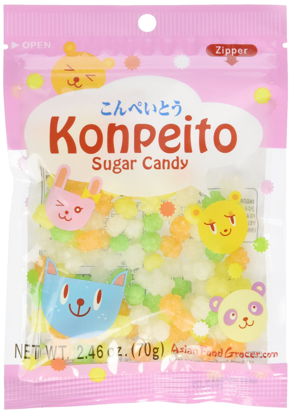 Konpeito sugar candy front view with Soot Sprites design, a nostalgic fan favorite.