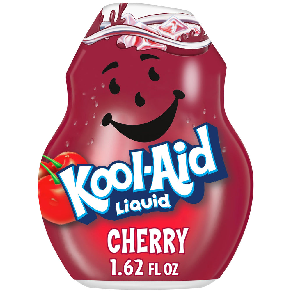 Kool-Aid Cherry liquid drink bottle with convenient packaging for quick flavor