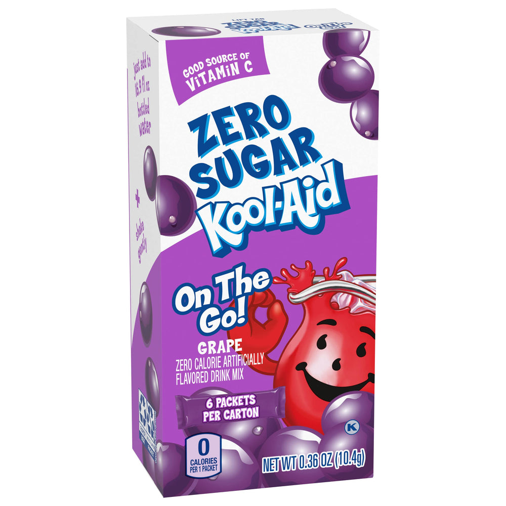 Individually sealed Kool-Aid packet preserves freshness for later use