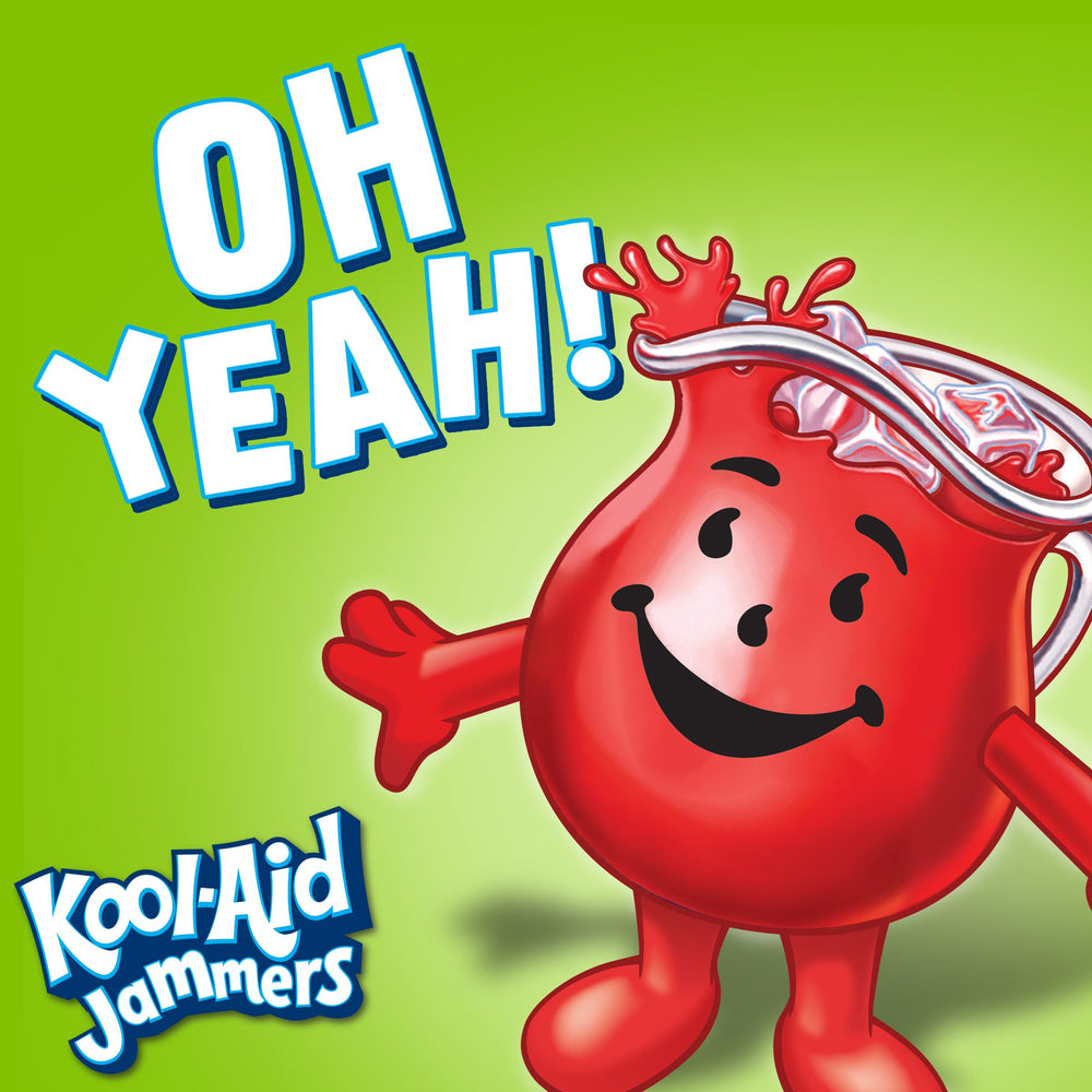 Kool-Aid Jammers beach day refreshment in strawberry-kiwi flavor.